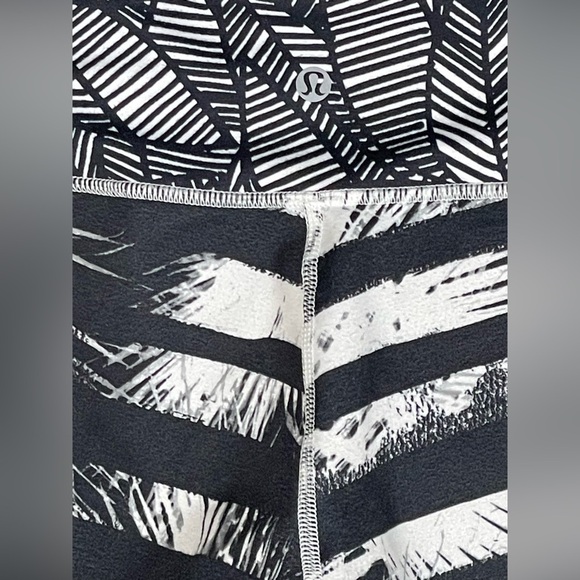 Lululemon | Shady Palms 🌴 Wunder Under Crop Leggings Size 6 - Picture 8 of 9